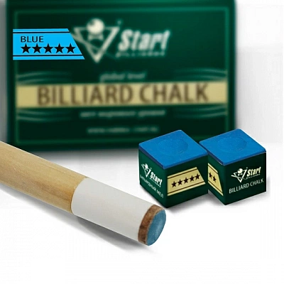 Мел Startbilliards 5 звезд синий (2шт. качества 8А)