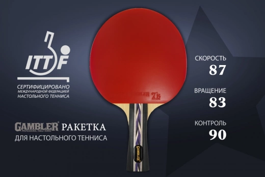 Ракетка Gambler 3 STAR (коническая)