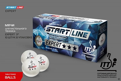 Мячи 40+EXPERT 3* star (ITTF)