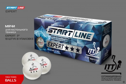 Мячи 40+EXPERT 3* star (ITTF)
