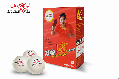 Мячи для н/т Double Fish 40+ Three star 3* Volant (ITTF)