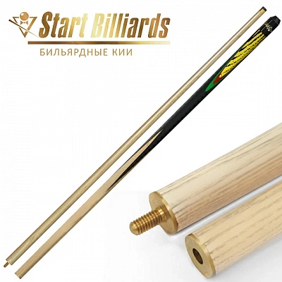 Кий Startbilliards РП дуб,черный 2РС 158 см.